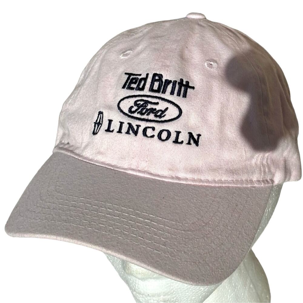 Pink Ted Britt Ford Lincoln Hat